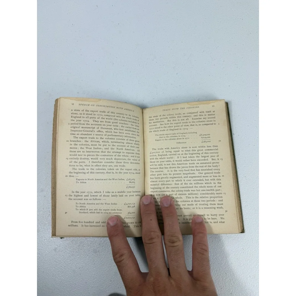 1897 CONCILIATION WITH AMERICA BURKE EDITED BY HAMMOND LAMONT HC GINN & CO.